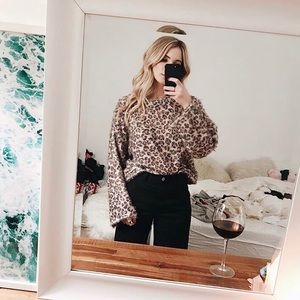 Leopard Fuzzy Sweater